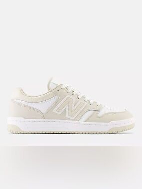 480 Men’s New Balance Timberwolf & White Sneaker